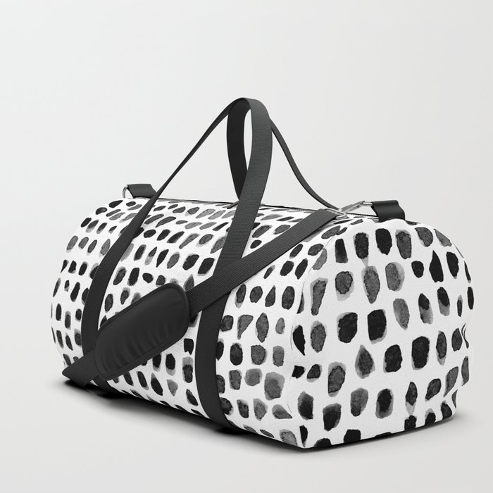Dots (Black) Duffle Bag