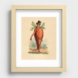 Victorian Carrot Man Recessed Framed Print