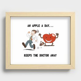Apple a Day Recessed Framed Print