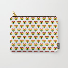 Ghana Love flag Motif Repeat Pattern design background  Carry-All Pouch