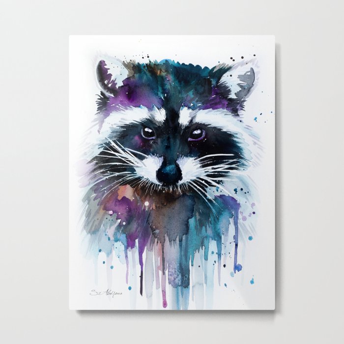 Raccoon Metal Print