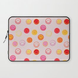 Smiling Faces Pattern Laptop Sleeve