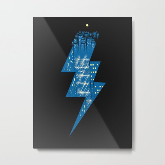 Thunder City Metal Print