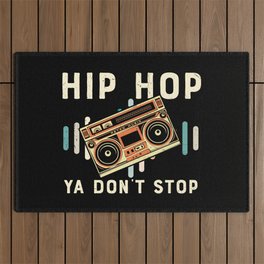 Hip Hop Ya Don't Stop Retro Outdoor Rug