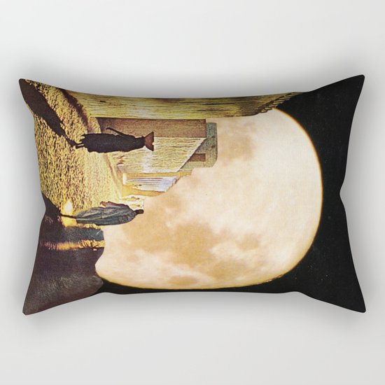 Walking at the moonlight Rectangular Pillow