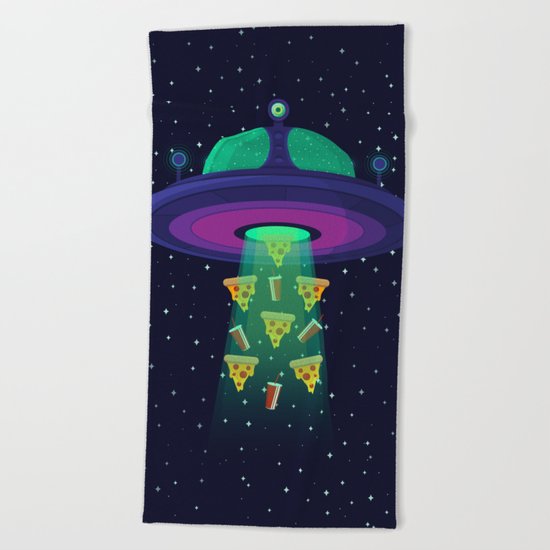 Alien Munchies Beach Towel