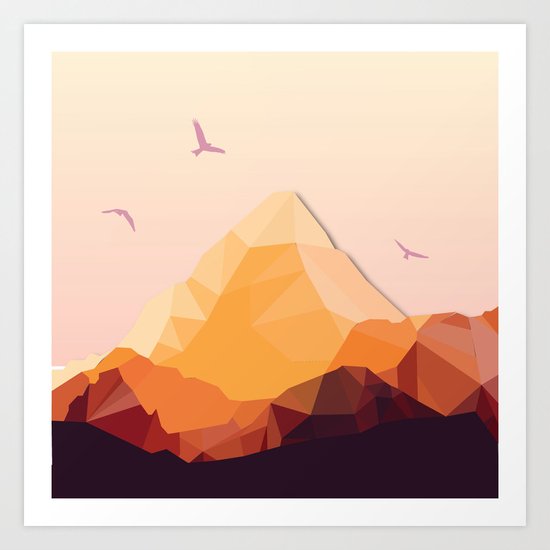 Night Mountains No. 25 Art Print