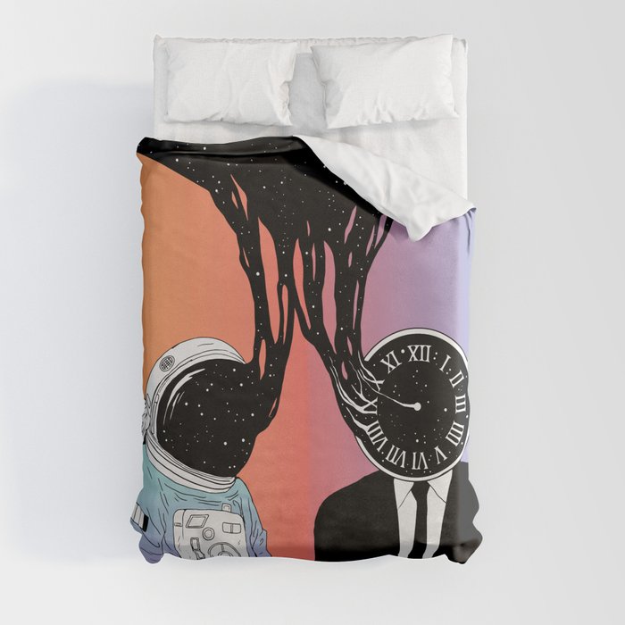 A Portrait of Space and Time ( A Study of Existence) Duvet Cover
