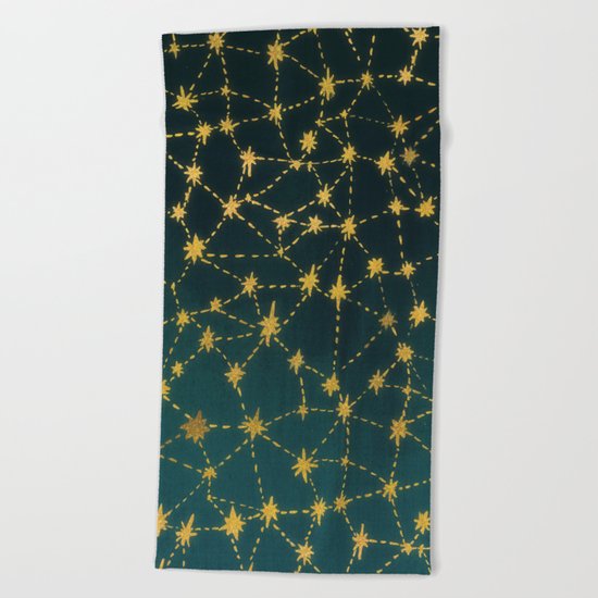 Stars Map Beach Towel