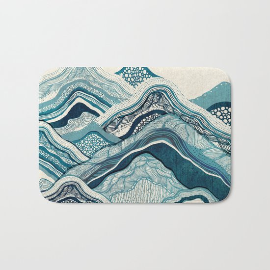Blue Hike Bath Mat