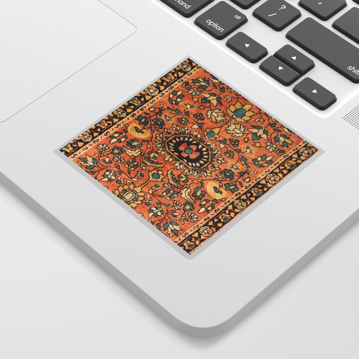 Sarouk Poshti Vintage Persian Rug Print Sticker