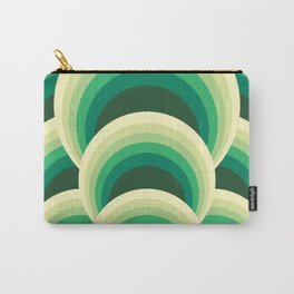 Green Abstract Circles Carry-All Pouch