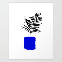 Blue Pot Art Print