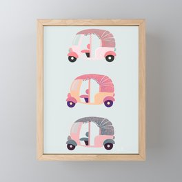 Hippie Rickshaws Framed Mini Art Print