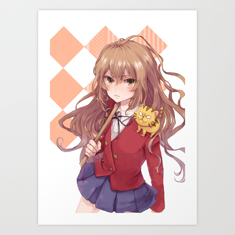 Toradora Taiga Aisaka Art Print By Mirrortab Society6 Pues una forma de agradecer a mis 500subscriptores n.nmodelos: toradora taiga aisaka art print by mirrortab