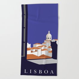 Lisbon, Portugal Beach Towel