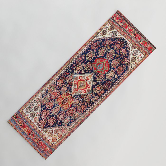Qashqa i Kashkuli Fars Southwest Persian Rug Yoga Mat by Vicky