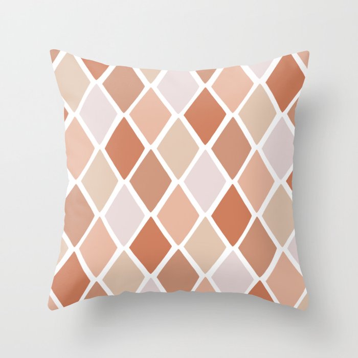 Diamond pattern shop throw pillow