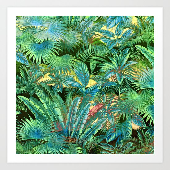 tropical forest Art Print