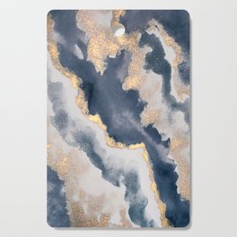 All that Shimmers – Gold + Navy Geode Cutting Board
