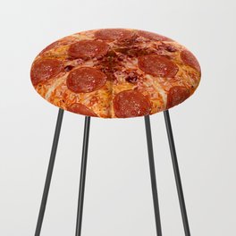 Pepperoni Cheese Pizza Pattern Counter Stool