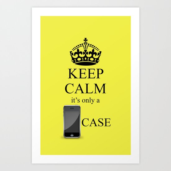 KEEP CALM IPHONE v3 Art Print