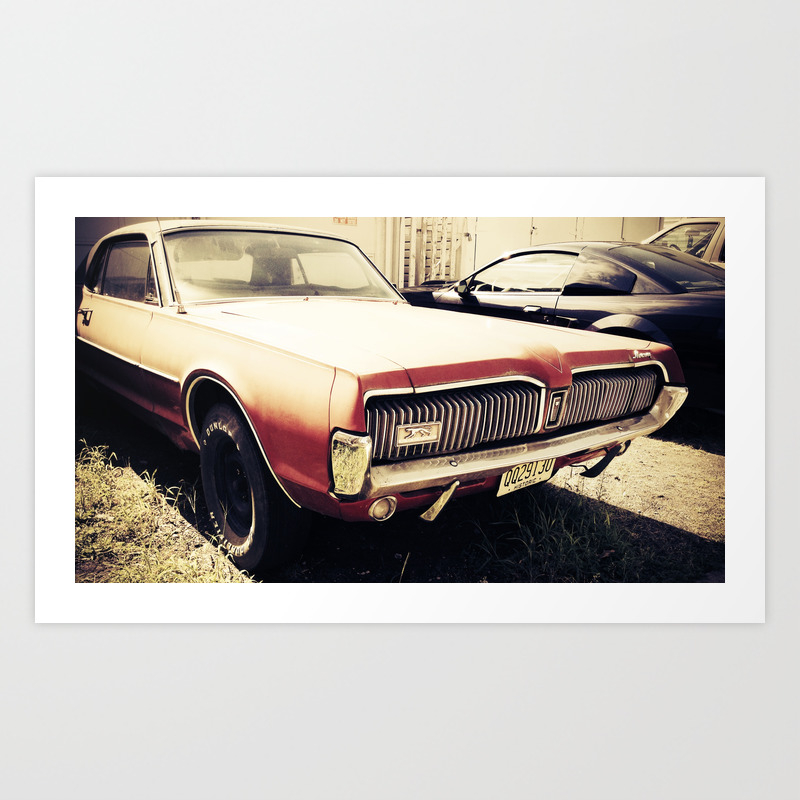 Vintage Muscle Car Art Print By Drevanhorn Society6