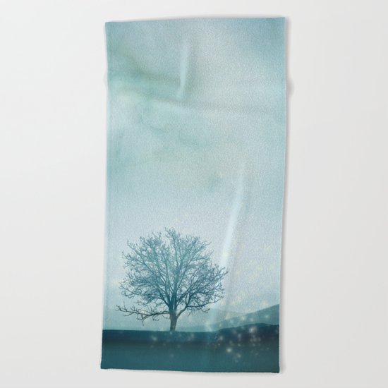 Winter Fairies Beach Towel