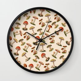 Magical Mushrooms Wall Clock
