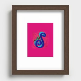 Aquatic Alphabet: Sea Slug Recessed Framed Print