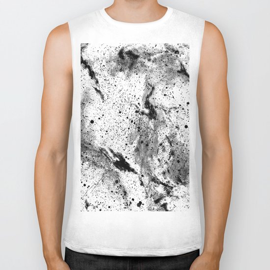 Galaxy (B/w inverted) Biker Tank