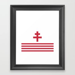 Flag of Reszek Framed Art Print