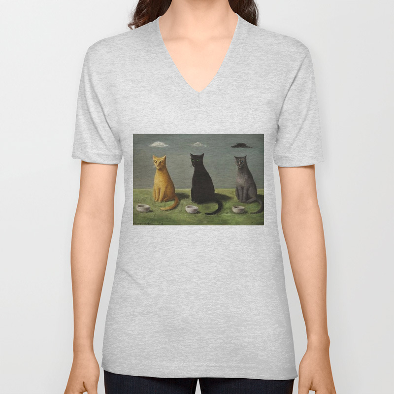 Three Cats With Clouds That Follow Them Everywhere By Gertrude