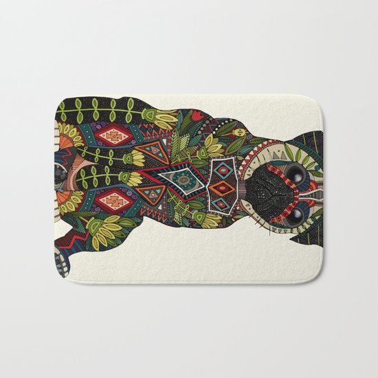 pug love ivory Bath Mat