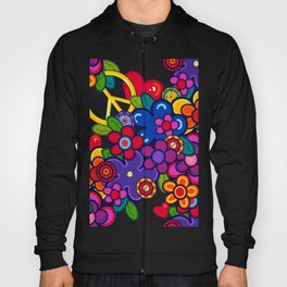 Peace, love and flowers- t-shirt  Hoody