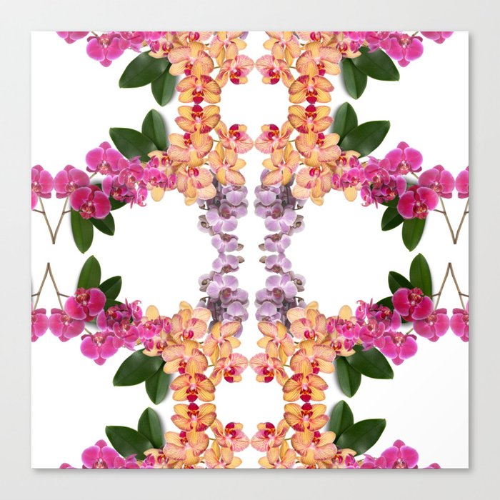 Orchid Collage 2 Canvas Print