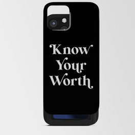 Know Your Worth iPhone Card Case