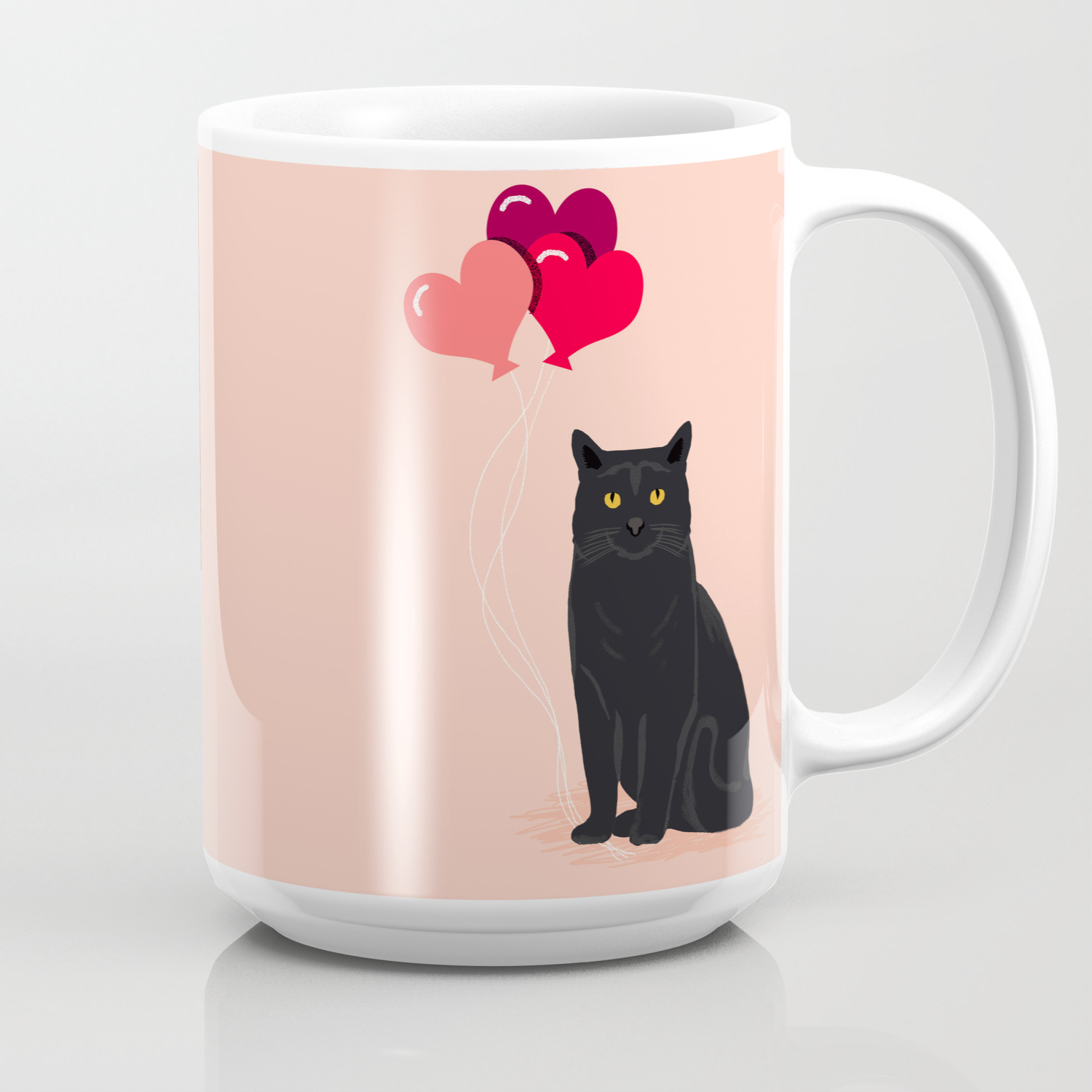 Black Cat Love Balloons Valentine Gifts For Cat Lady Cat People