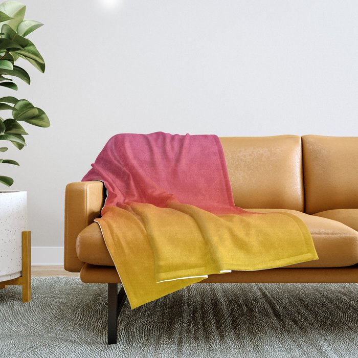 Red and store yellow throw blanket