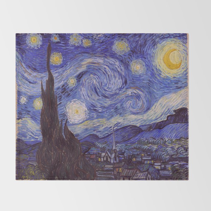 Vincent Van Gogh Starry Night Throw Blanket By Artgallery Society6