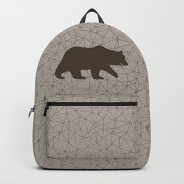 Grizzly Bear Sihouette Backpack