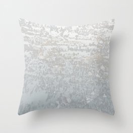 Ice Crystals Throw Pillow