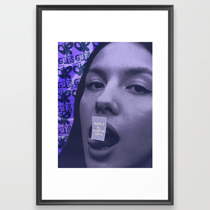 olivia rodrigo — all-american bitch  Framed Art Print