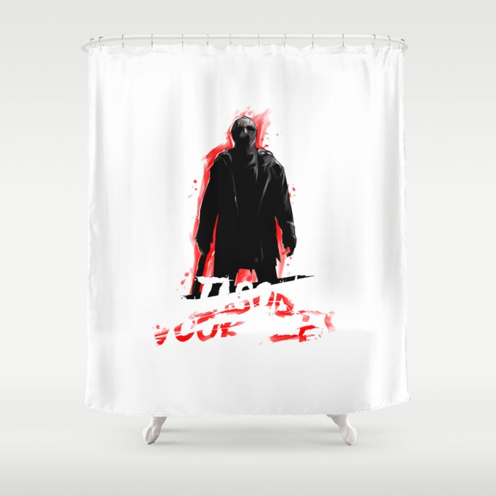 Jason Voorhees In Shadow Shower Curtain By Lifehiker Society6