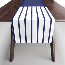 Colour Pop Stripes - Blue and White Table Runner