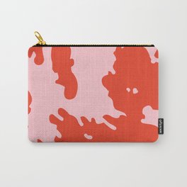 Bold Pink + Red Animal Print Spots Carry-All Pouch