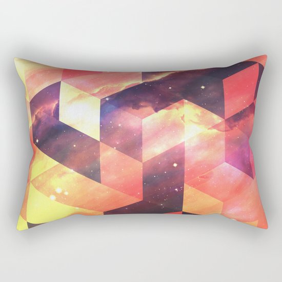 Geometric Fire Rectangular Pillow