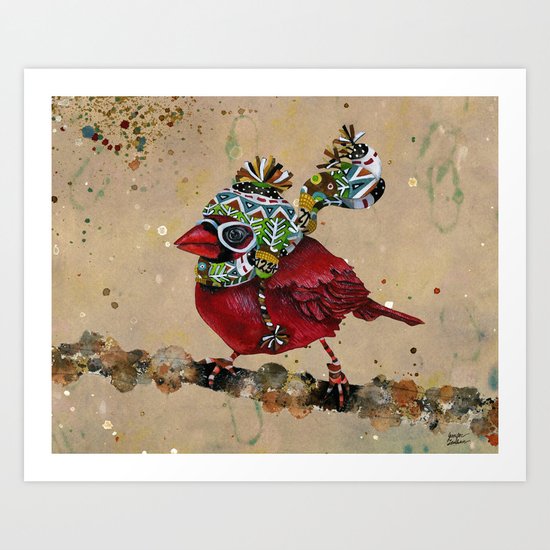 Cardinal Blaze 2 Art Print