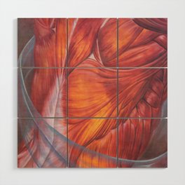 Anatomical back Wood Wall Art