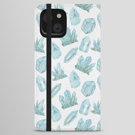 Crystals - Turquoise iPhone Wallet Case